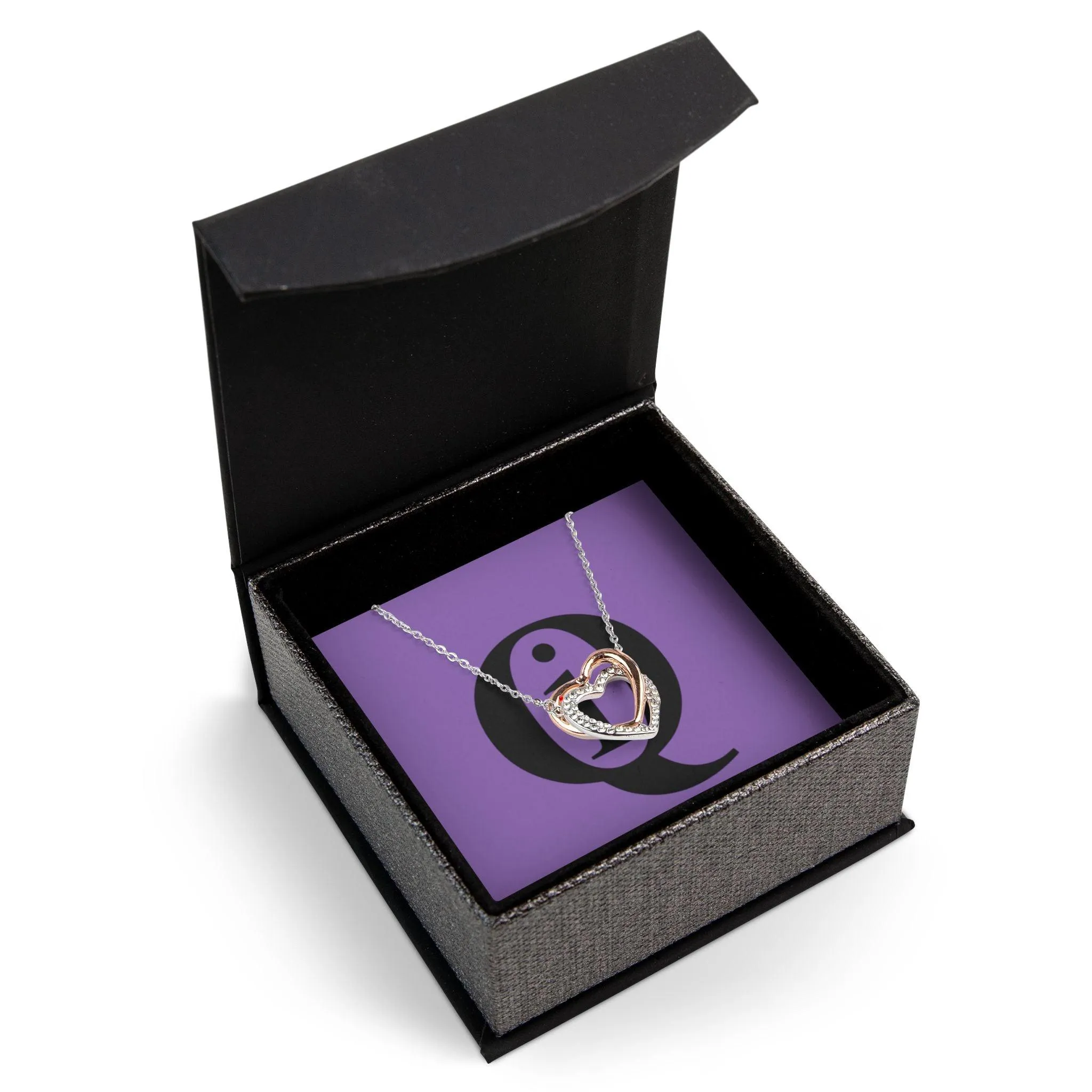 IQ Fashion | Twin Hearts Necklace
