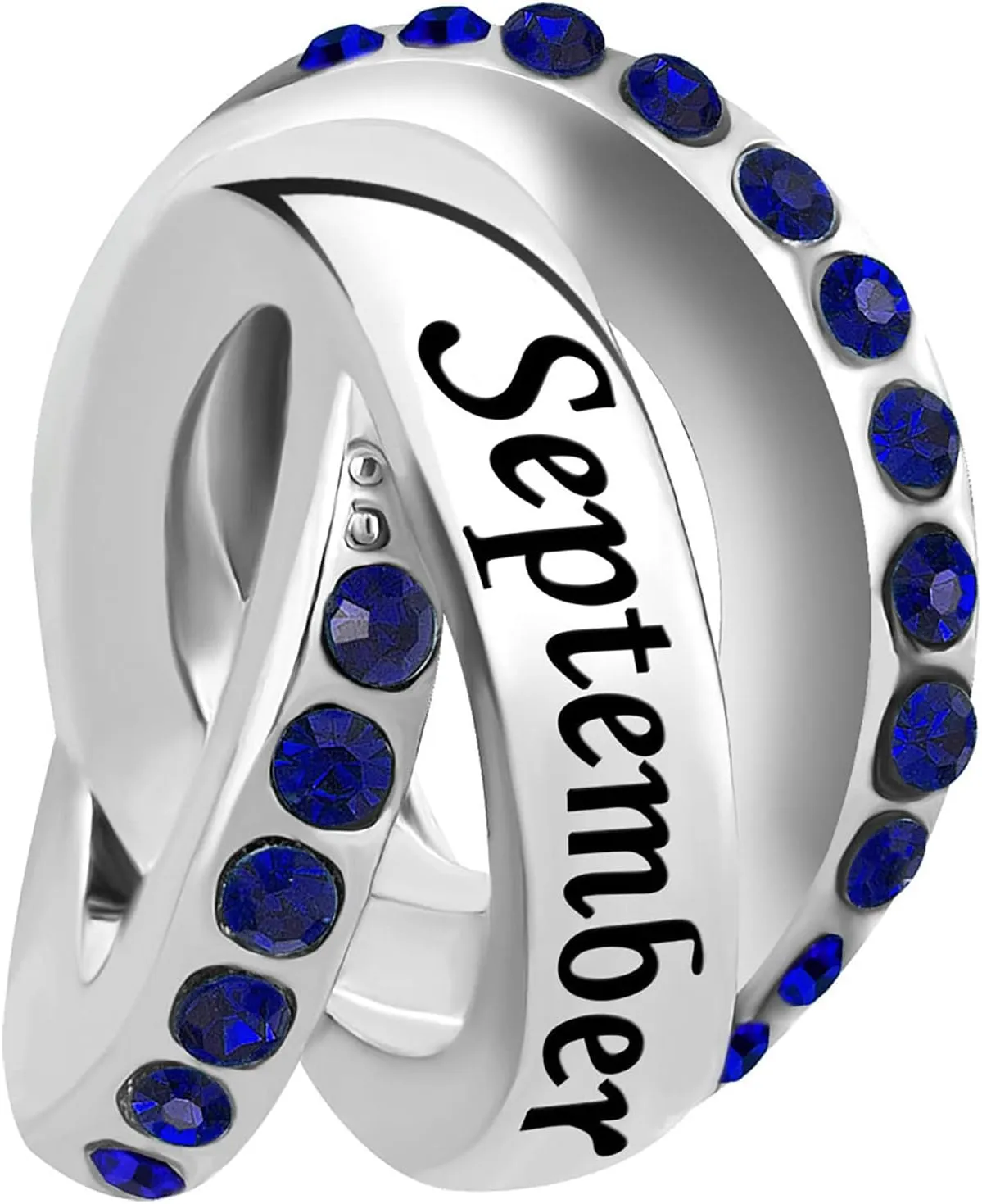 January-December 12 Birthstone Month Birthday Charm Compatible with Pandora Charms Bracelets for Women Jewelry