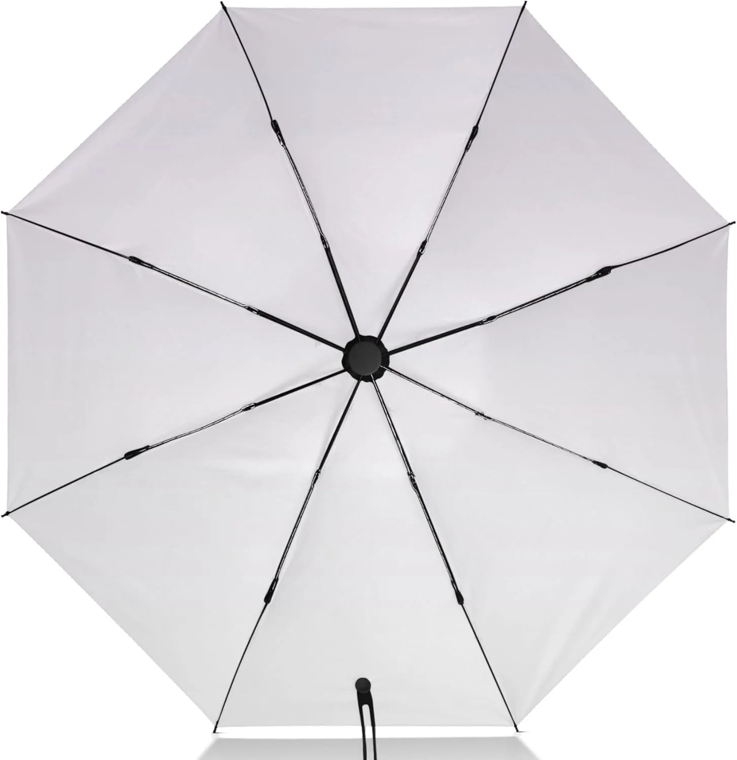 Joisal Teal Blue Light Sky Gradient Travel Foldable Umbrella Compact Black Sun Blocking Umbrella Upf 50 Automatic Rain Umbrellas for Rain & Sun