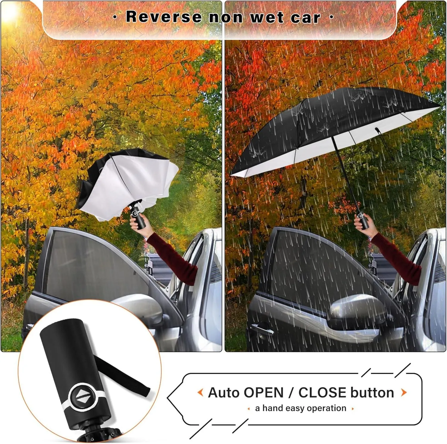 Joisal Teal Blue Light Sky Gradient Travel Foldable Umbrella Compact Black Sun Blocking Umbrella Upf 50 Automatic Rain Umbrellas for Rain & Sun