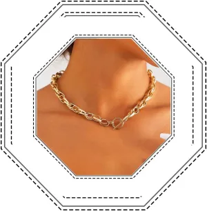 Jovono Gold Necklaces Herringbone Neckalce Chain Minimalist Necklace Accessories for Women