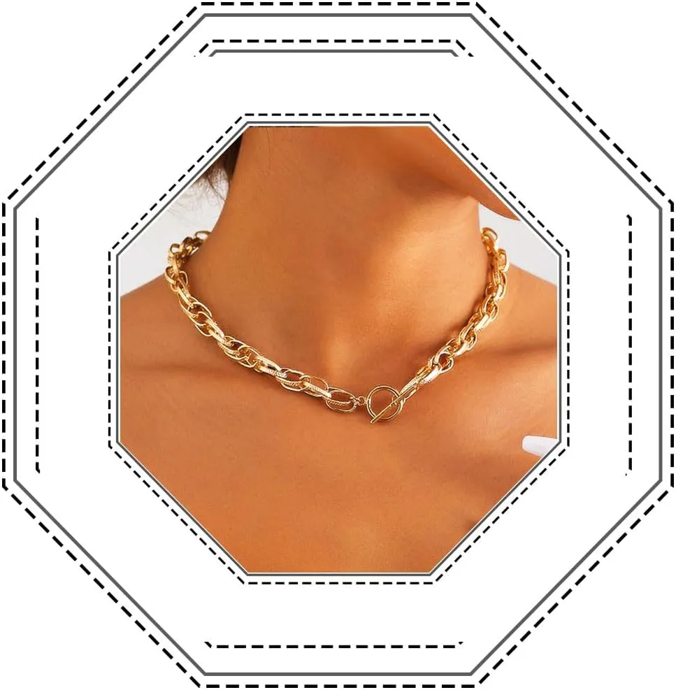 Jovono Gold Necklaces Herringbone Neckalce Chain Minimalist Necklace Accessories for Women