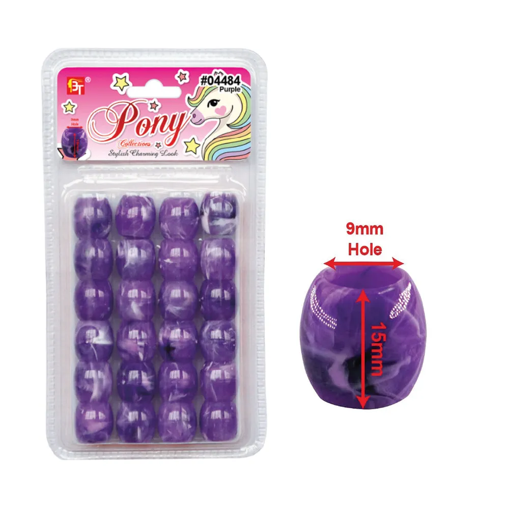 Jumbo Marble Round Beads (24 pcs)