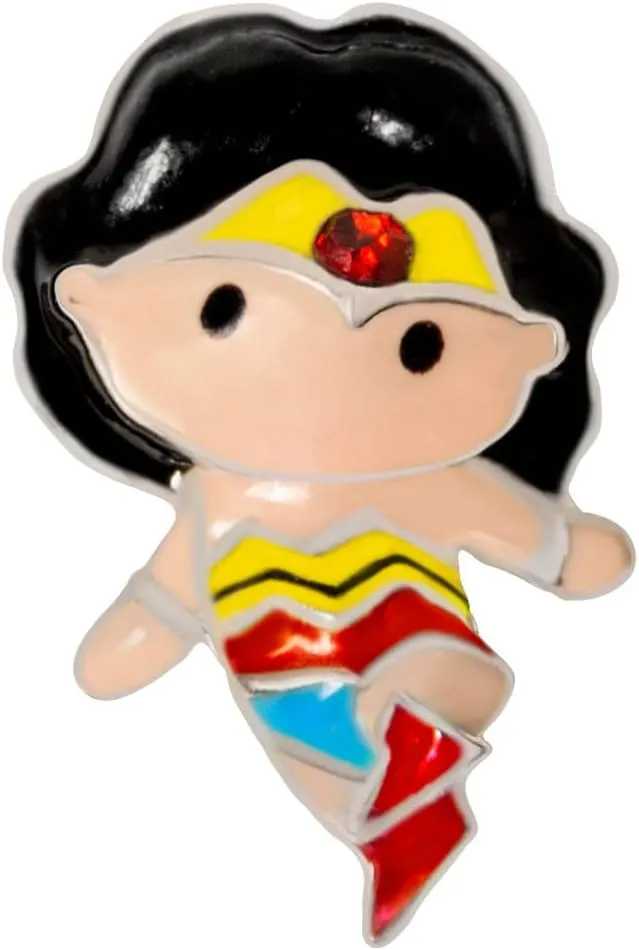 Justice League Wonder Woman Medium Living Locket Set, 20-22" Dainty Chain