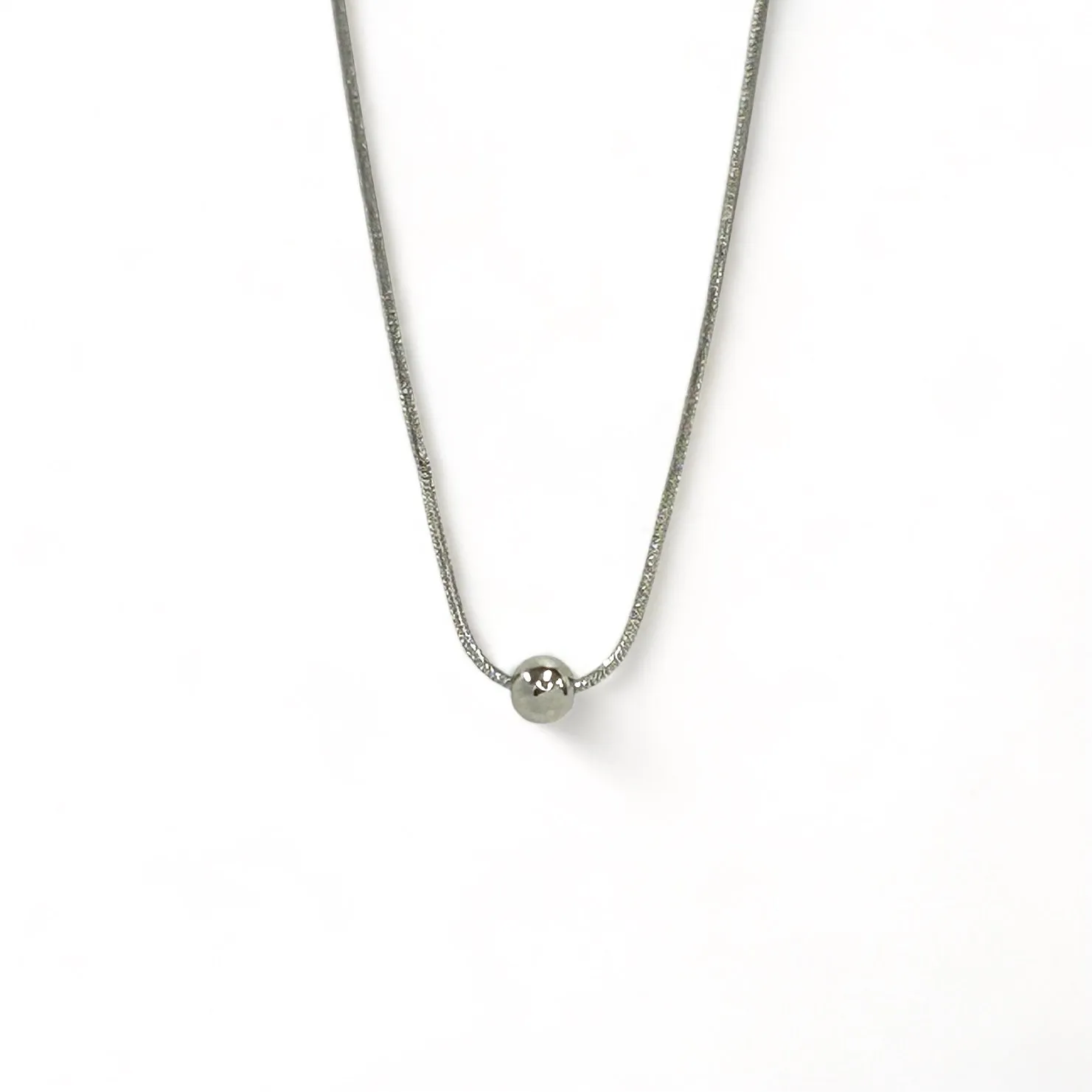 *K48 Collins Simple Necklace - Silver