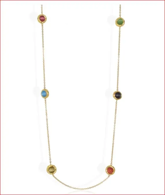 Karine Sultan Multi Color Bead Necklace