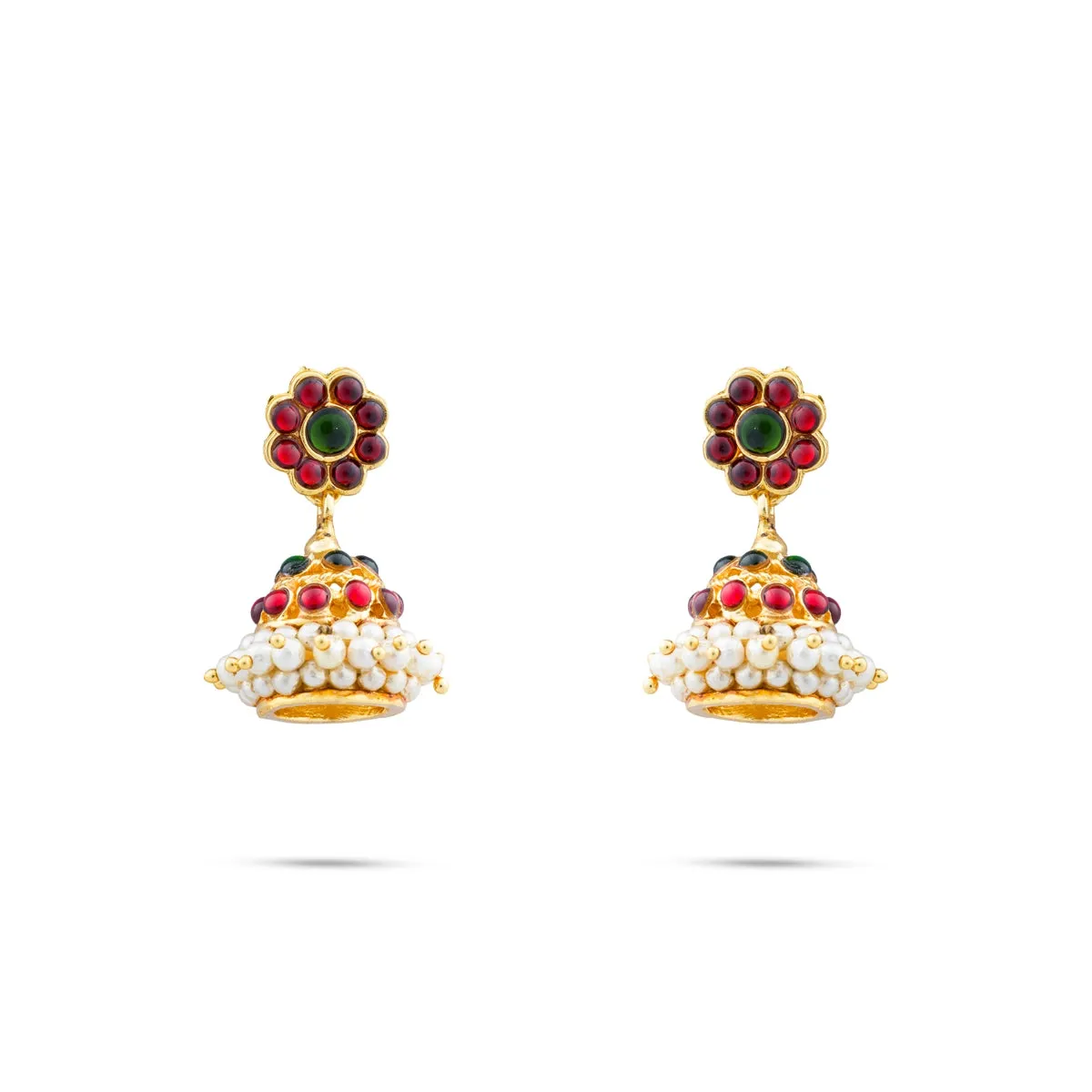 Kemp Dance Jewellery Set | Pearls with Stone Kemp Jewellery Set/ Bharatanatyam Jewellery Set for Dance