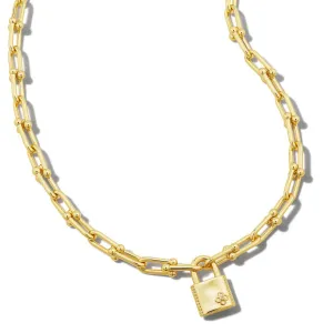Kendra Scott | Jess Lock Chain Necklace in Gold