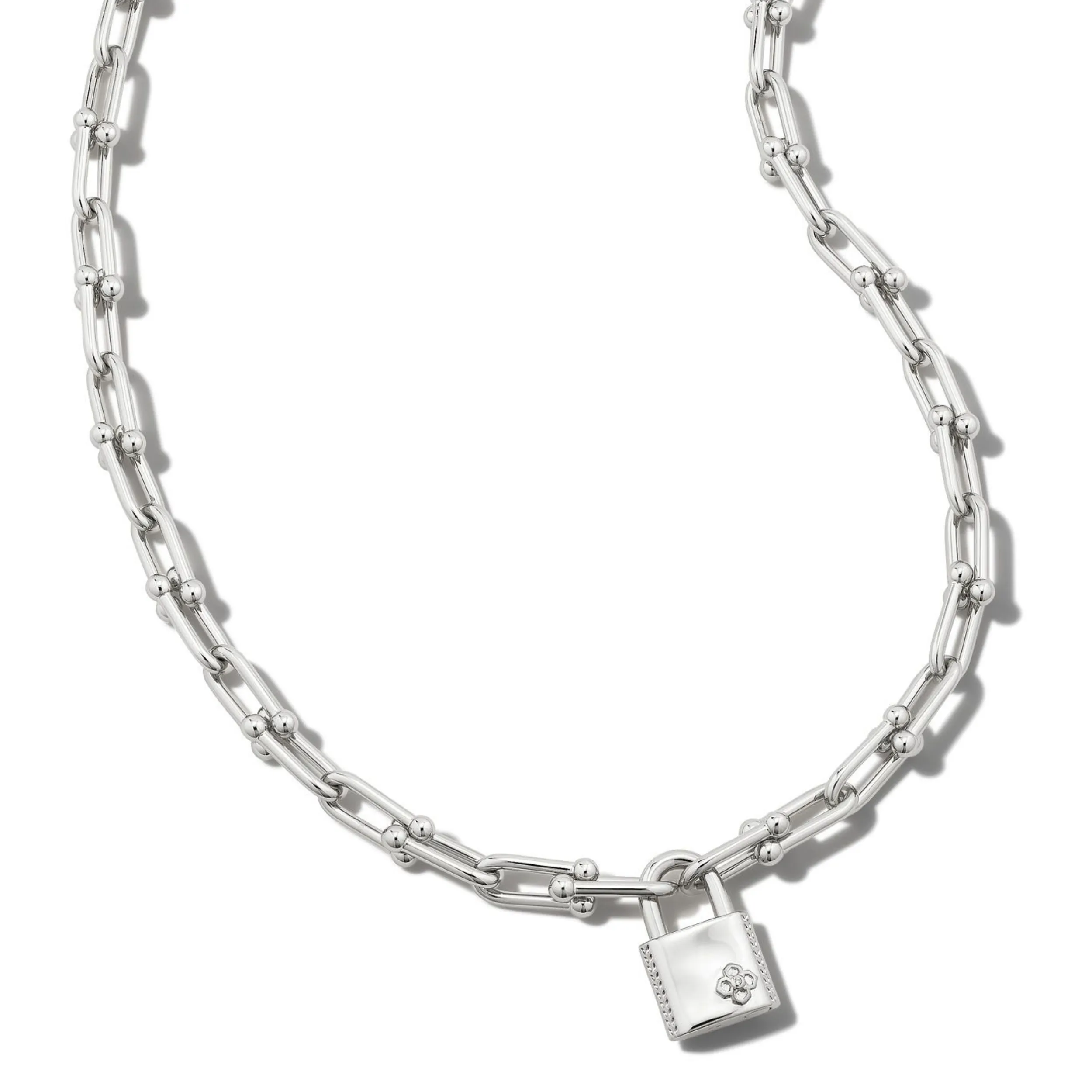 Kendra Scott | Jess Lock Chain Necklace in Silver