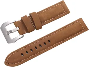 KESYOO Watch Strap Retro Large Dial Replacement Band for Sports Outdoor Use Light Brown Vintage Wrist Watchband