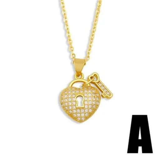 Key Heart : Creative Copper Pendant Necklace