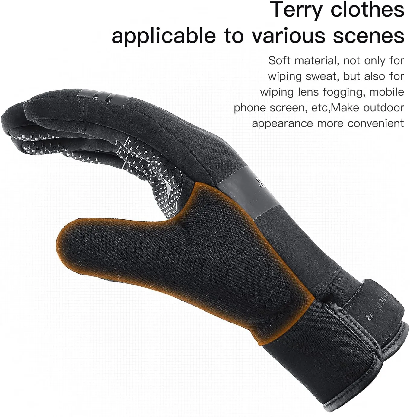 KynciLOR Winter Gloves Waterproof Womens Warm Cold Weather Snow Gloves for Men with Touchscreen Fingers for Running Cycling
