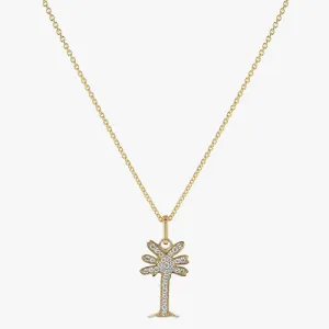 Lab Grown Noémie Palm Tree Diamond Necklace