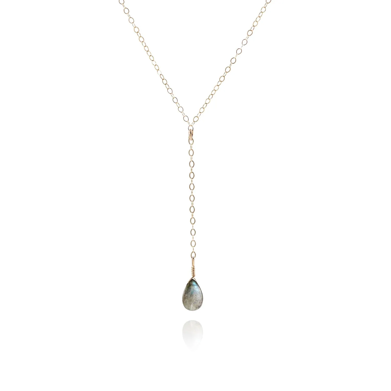 Labradorite Lariat Necklace
