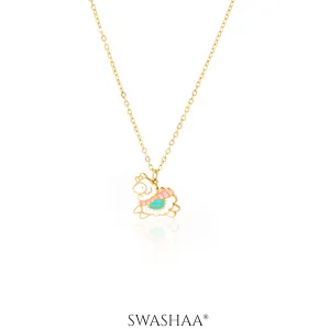 Lady Sheep 18K Gold Plated Kid's Pendant Necklace