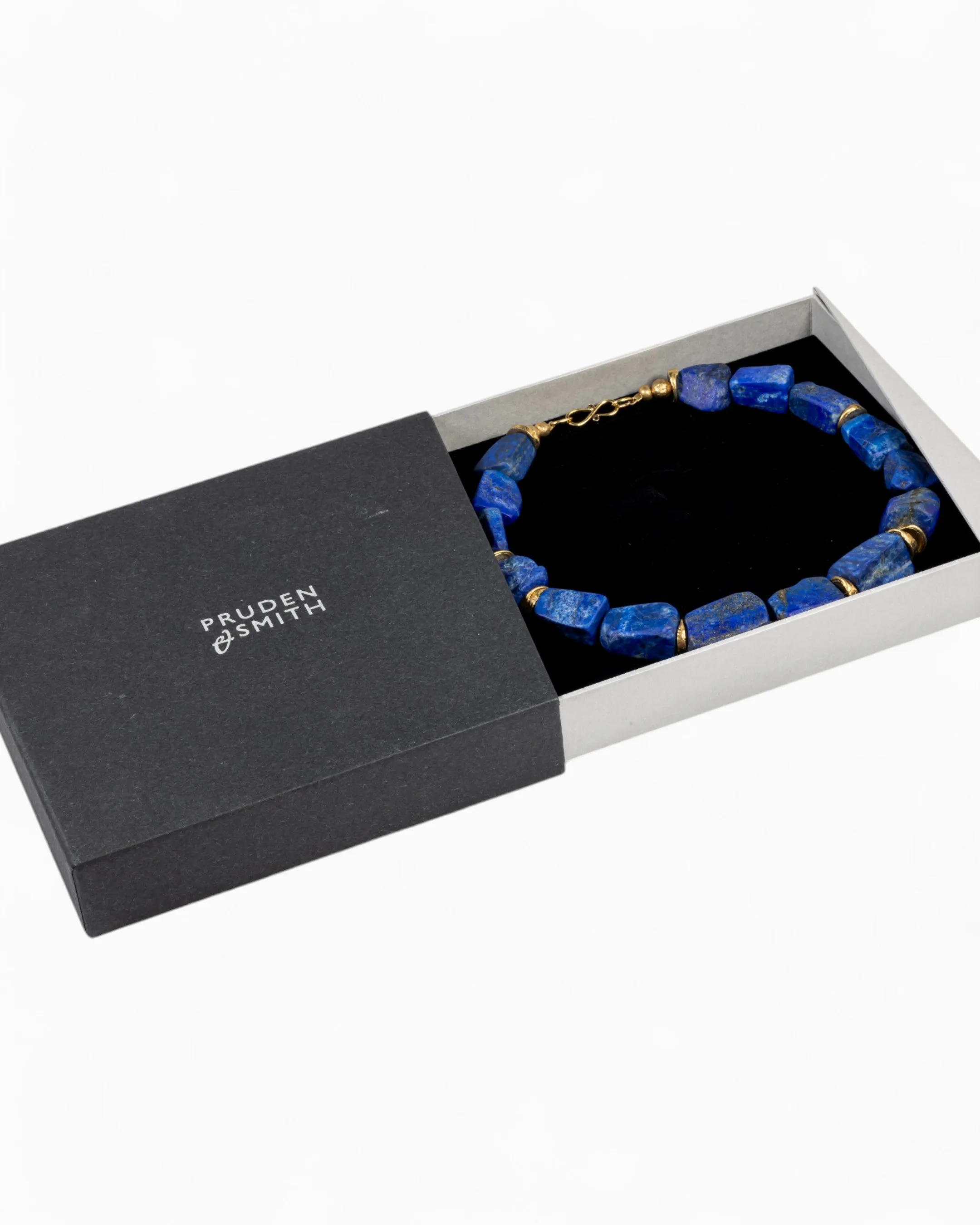 Lapis Lazuli Gold Nugget Necklace