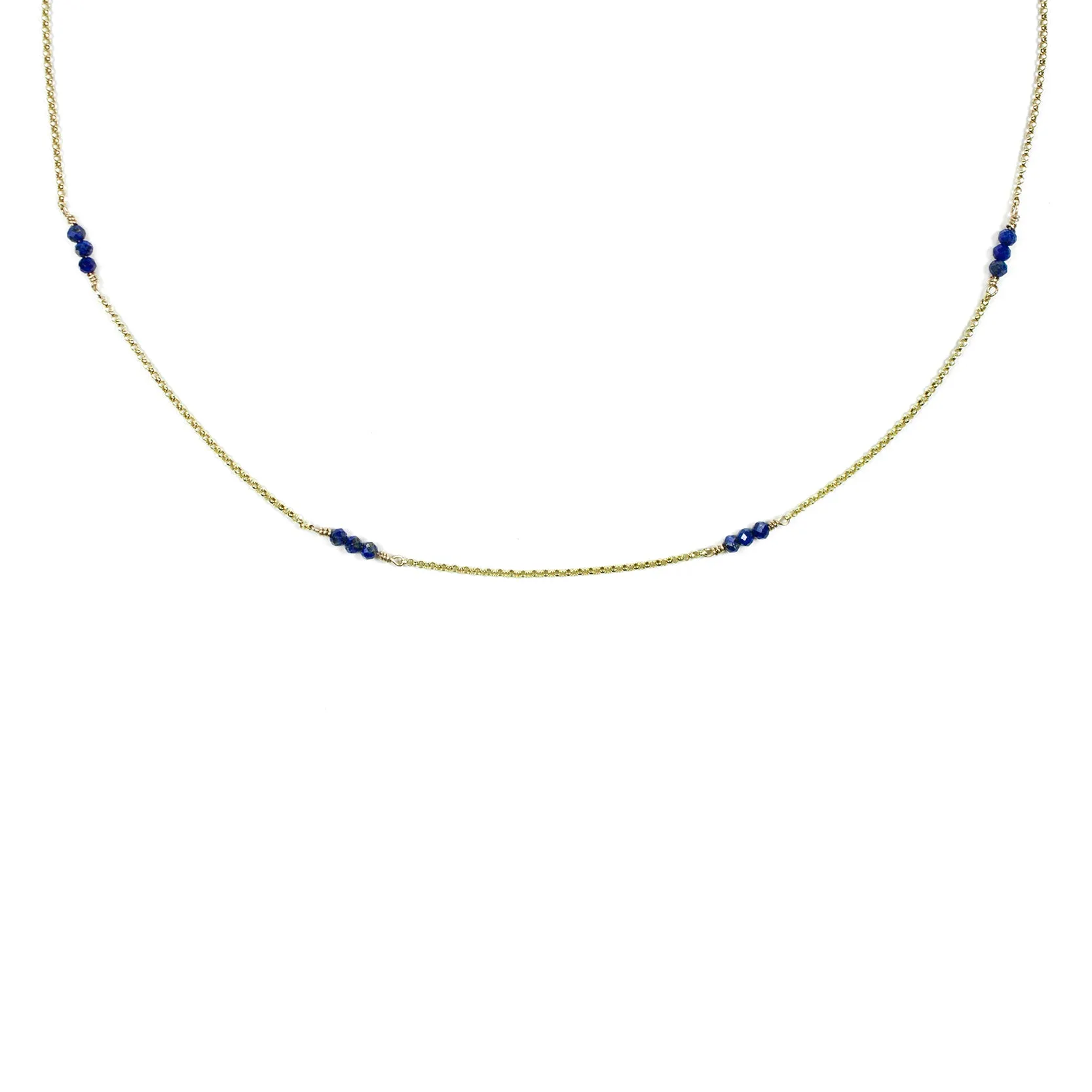 Lapis Lazuli Grace Necklace - 9ct Gold