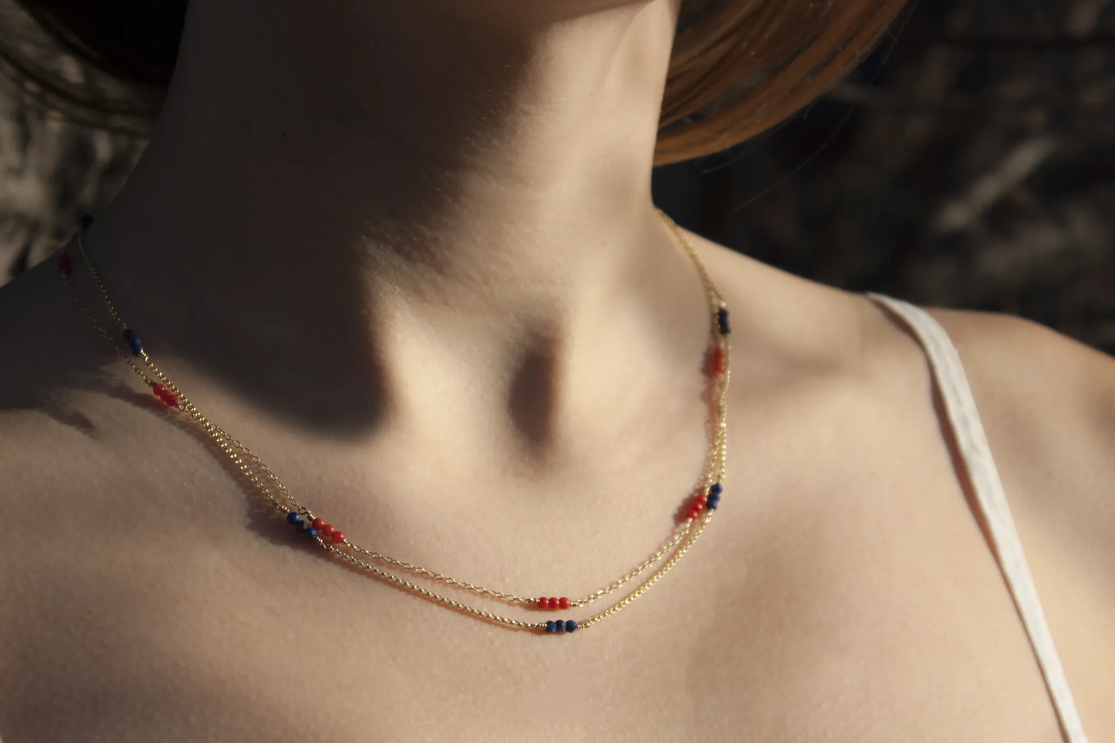 Lapis Lazuli Grace Necklace - 9ct Gold