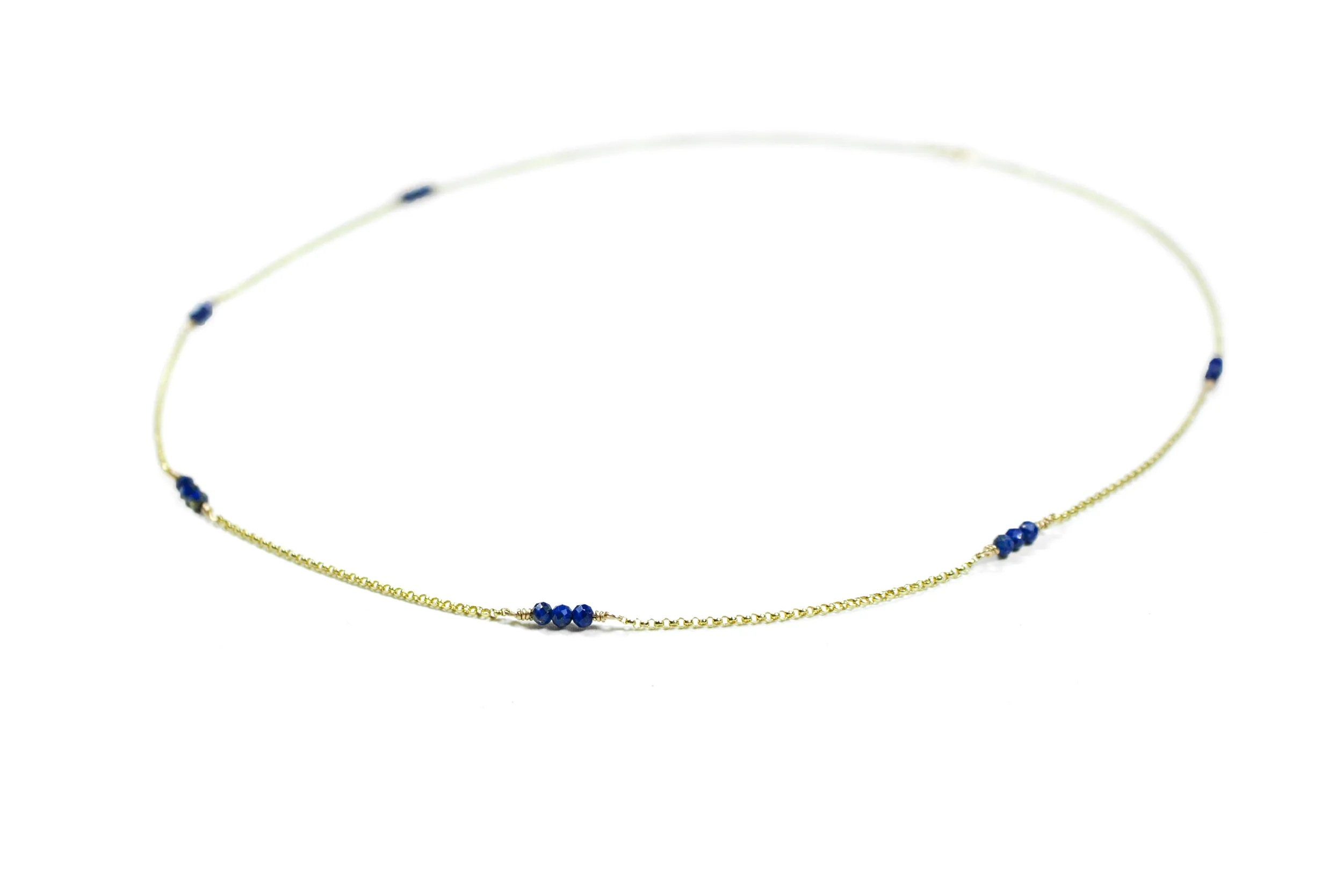 Lapis Lazuli Grace Necklace - 9ct Gold