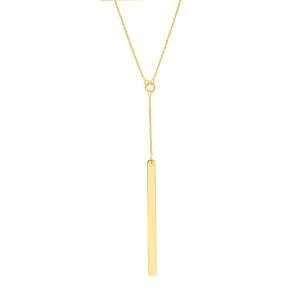 Lariat Bar Adjustable Necklace