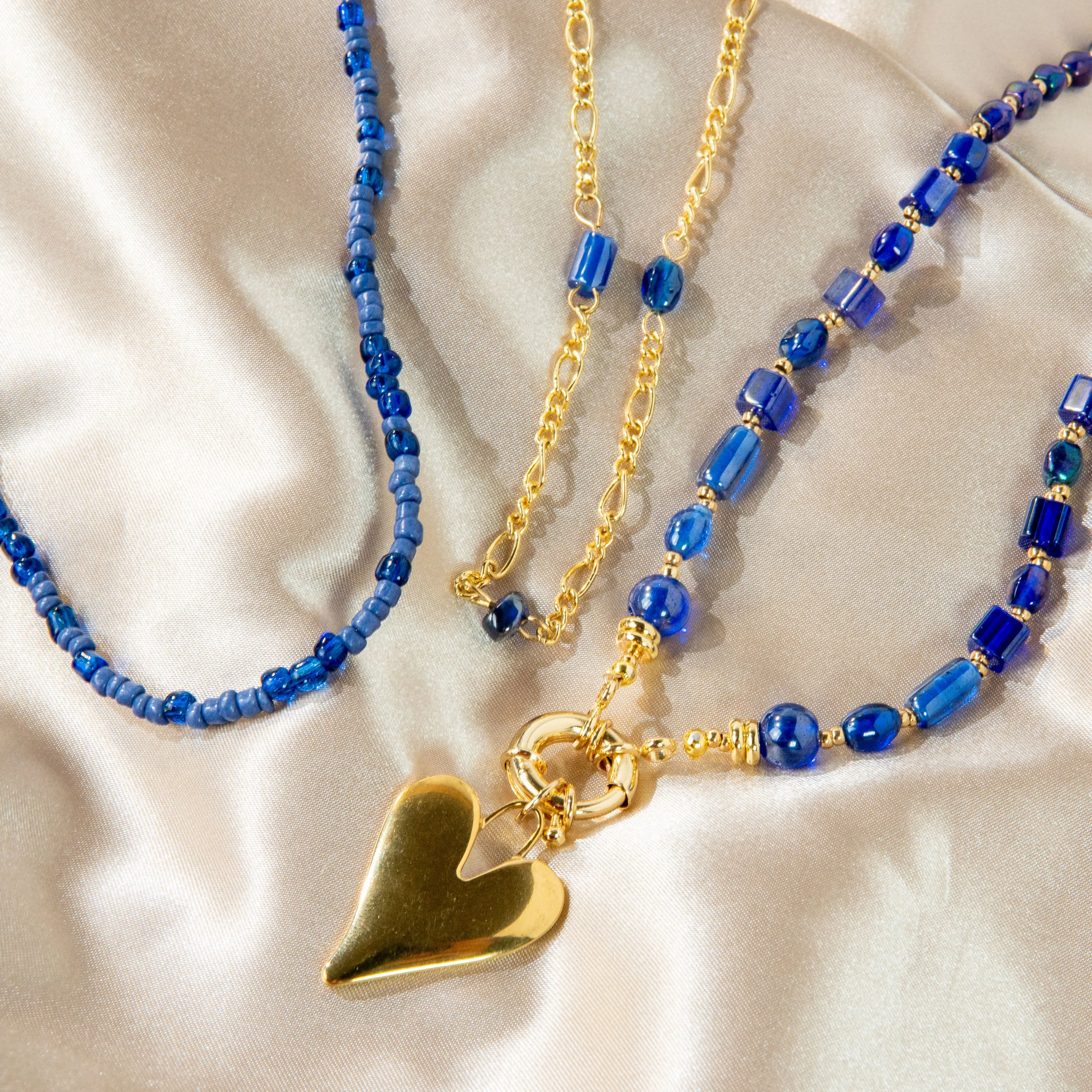 Lazuli Heart Stackable Necklace
