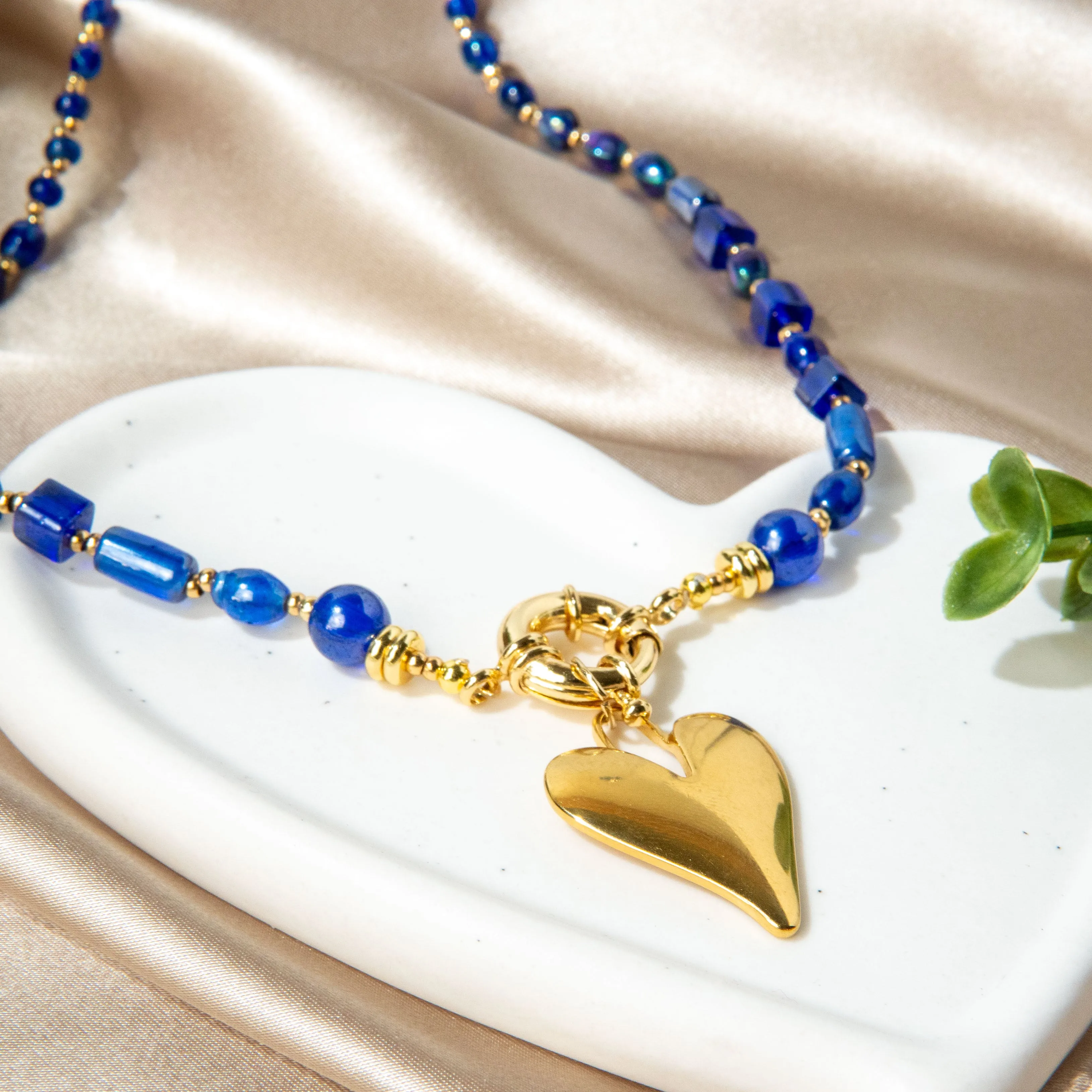 Lazuli Heart Stackable Necklace