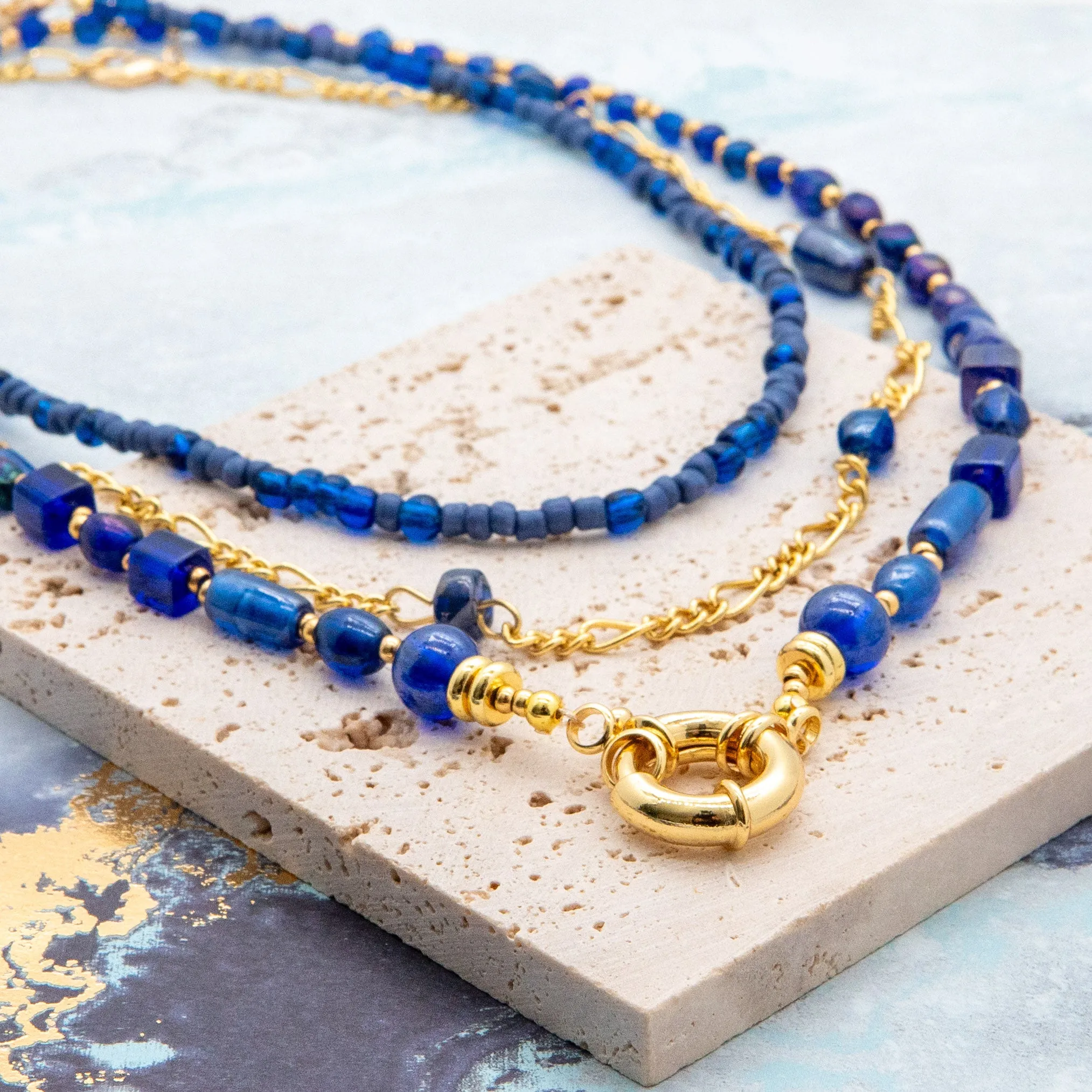 Lazuli Heart Stackable Necklace
