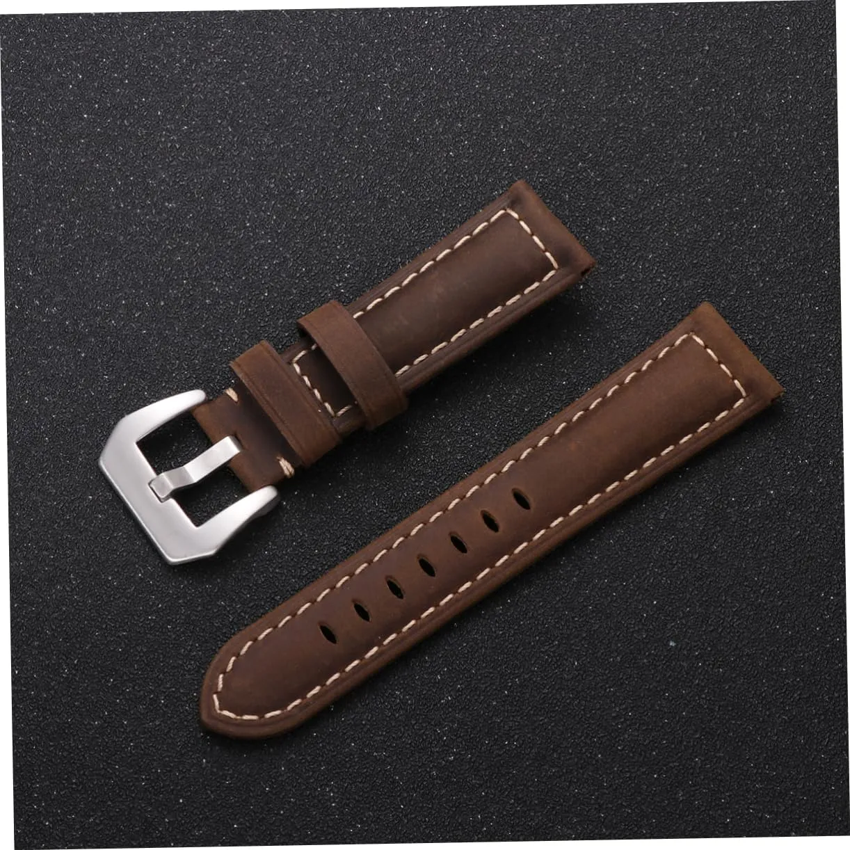 Leather Strap Sports Watch Strap Replacement Band Retro Watchstrap Brown