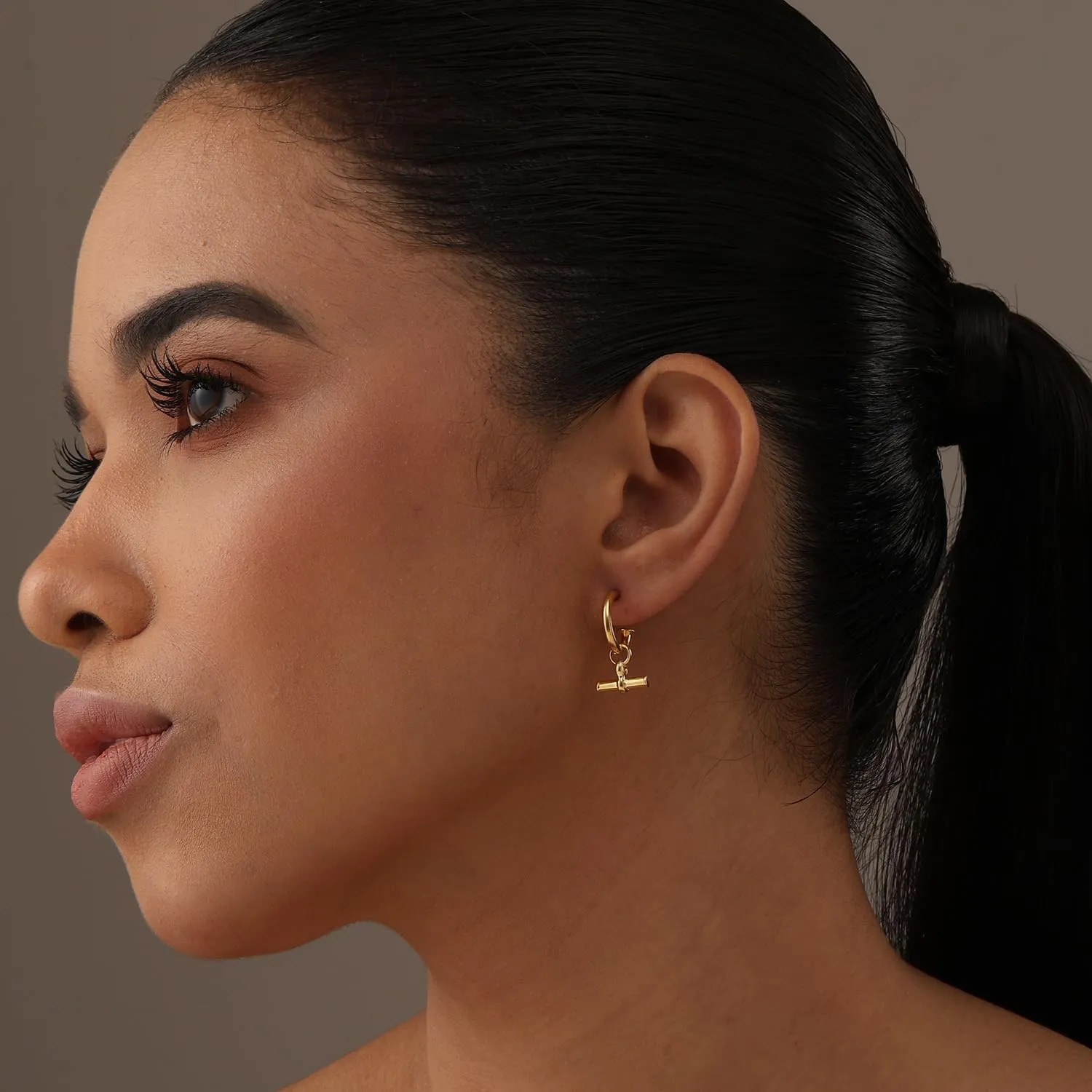 LeCalla 925 Sterling Silver T-Bar Earrings for Women | Women's Bar Earrings jewelry | Bar Drop Dangle Earrings Gift for Birthday Christmas