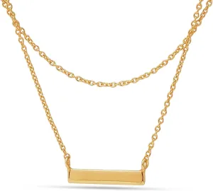LeCalla Italian Sterling Silver Layered Necklace Handmade Multi Row Layering Necklaces for Women