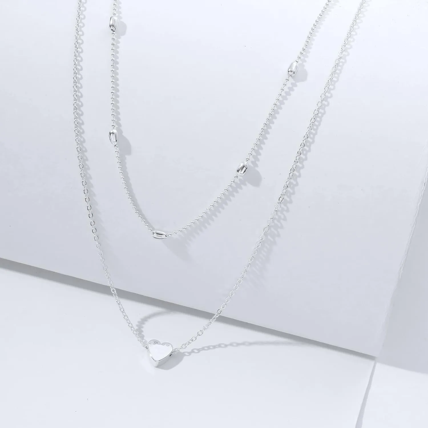 LEXODY Dainty Heart Necklace Tiny Heart Pendant Choker Necklaces Small 14k Gold Plated Cute Open Heart Chain Necklace for Women Minimalist Jewelry Necklace for Women