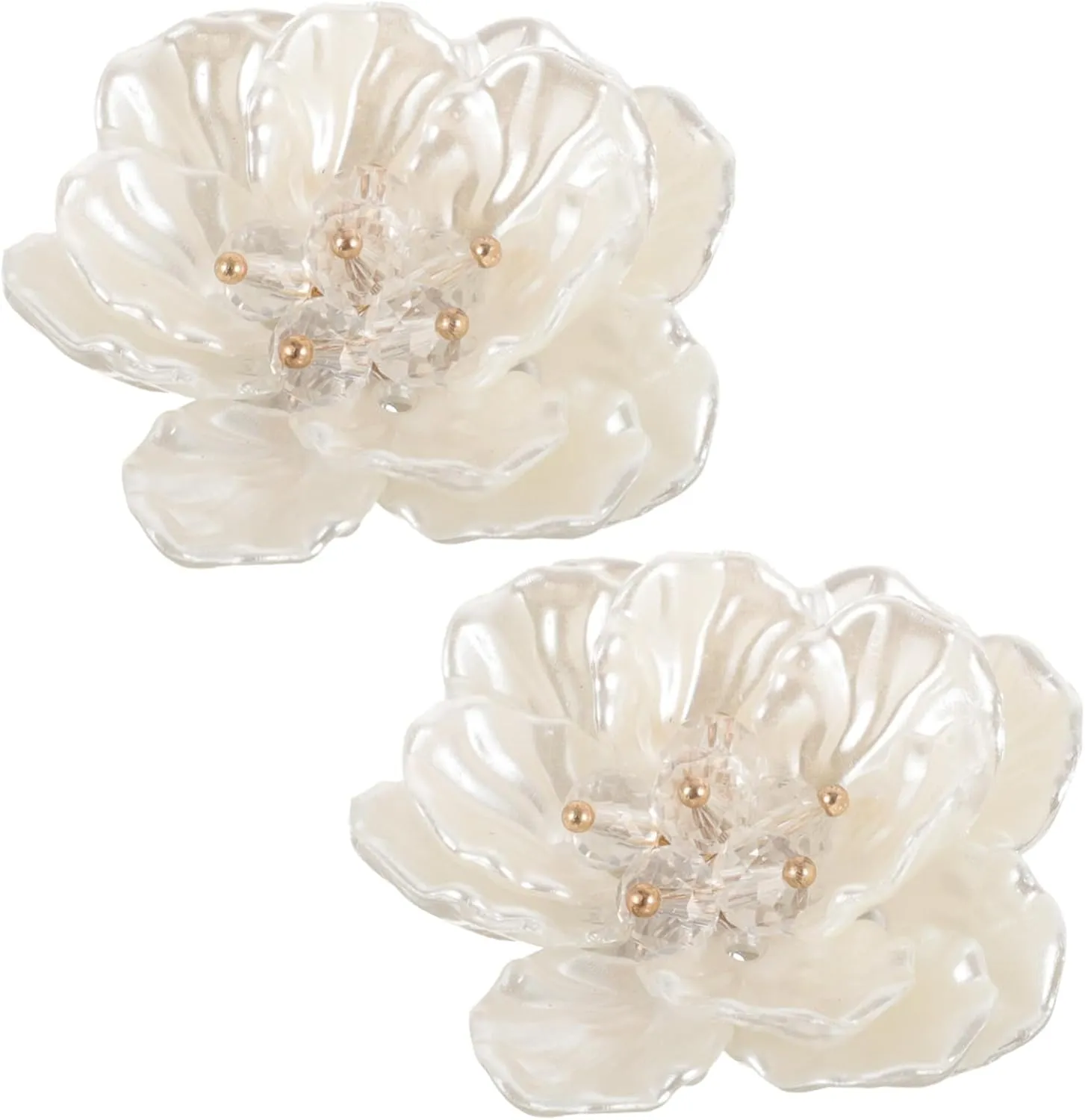 LIFKOME 2 Pcs Flower Accessories Shoe Charm Bracelet Flower Charms Jewelry Making Charm Finding Bag Making