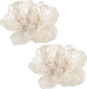 LIFKOME 2 Pcs Flower Accessories Shoe Charm Bracelet Flower Charms Jewelry Making Charm Finding Bag Making
