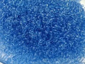 Light Blue Transparent Round Rocaille Glass Seed Beads (Wholesale)