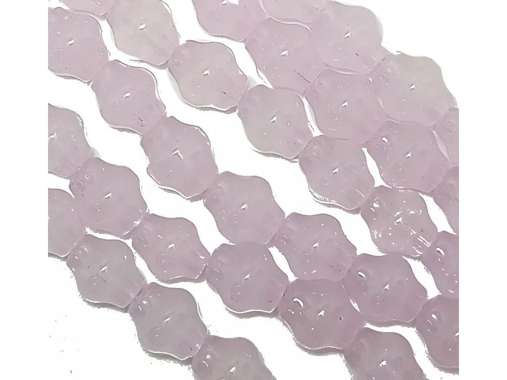 Light Purple Drum Glass Pearl Beads