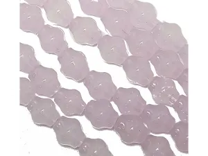 Light Purple Drum Glass Pearl Beads
