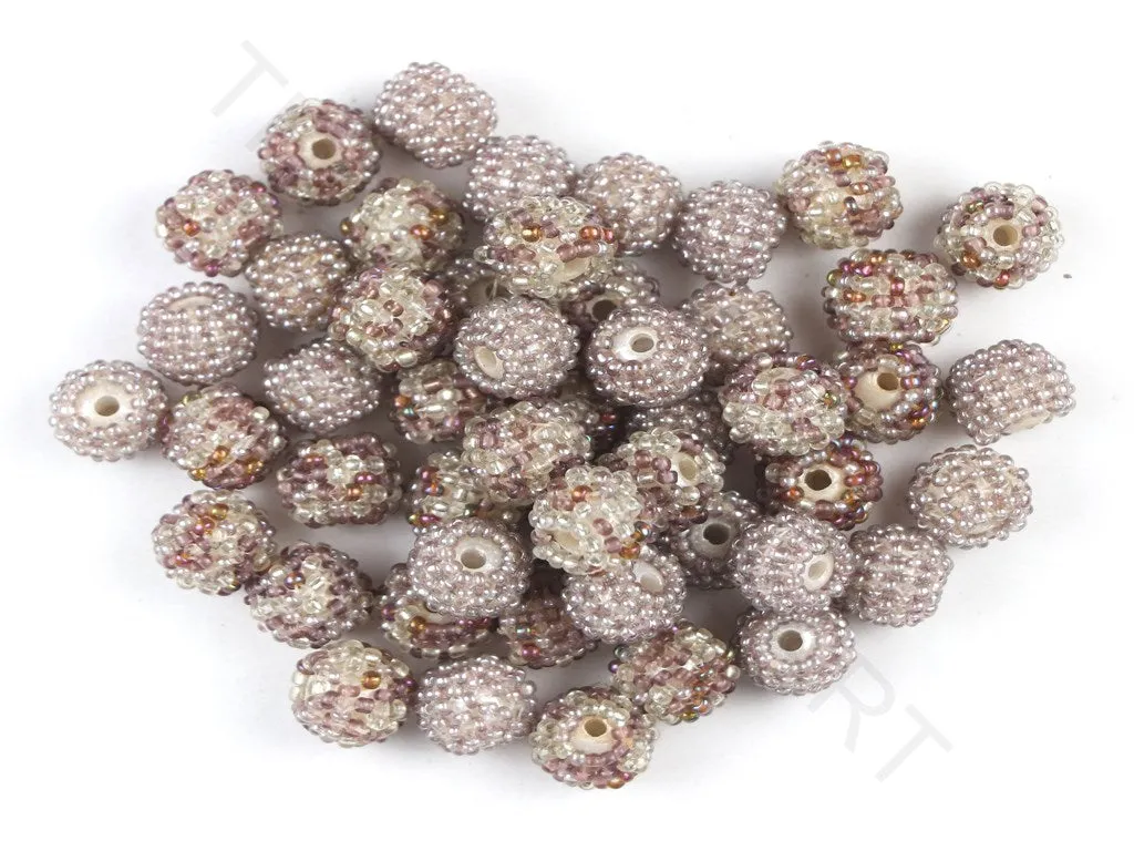 Light Purple Woven Beaded Beads