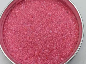 Light Red Lustre Round Rocaille Glass Seed Beads- 2 mm