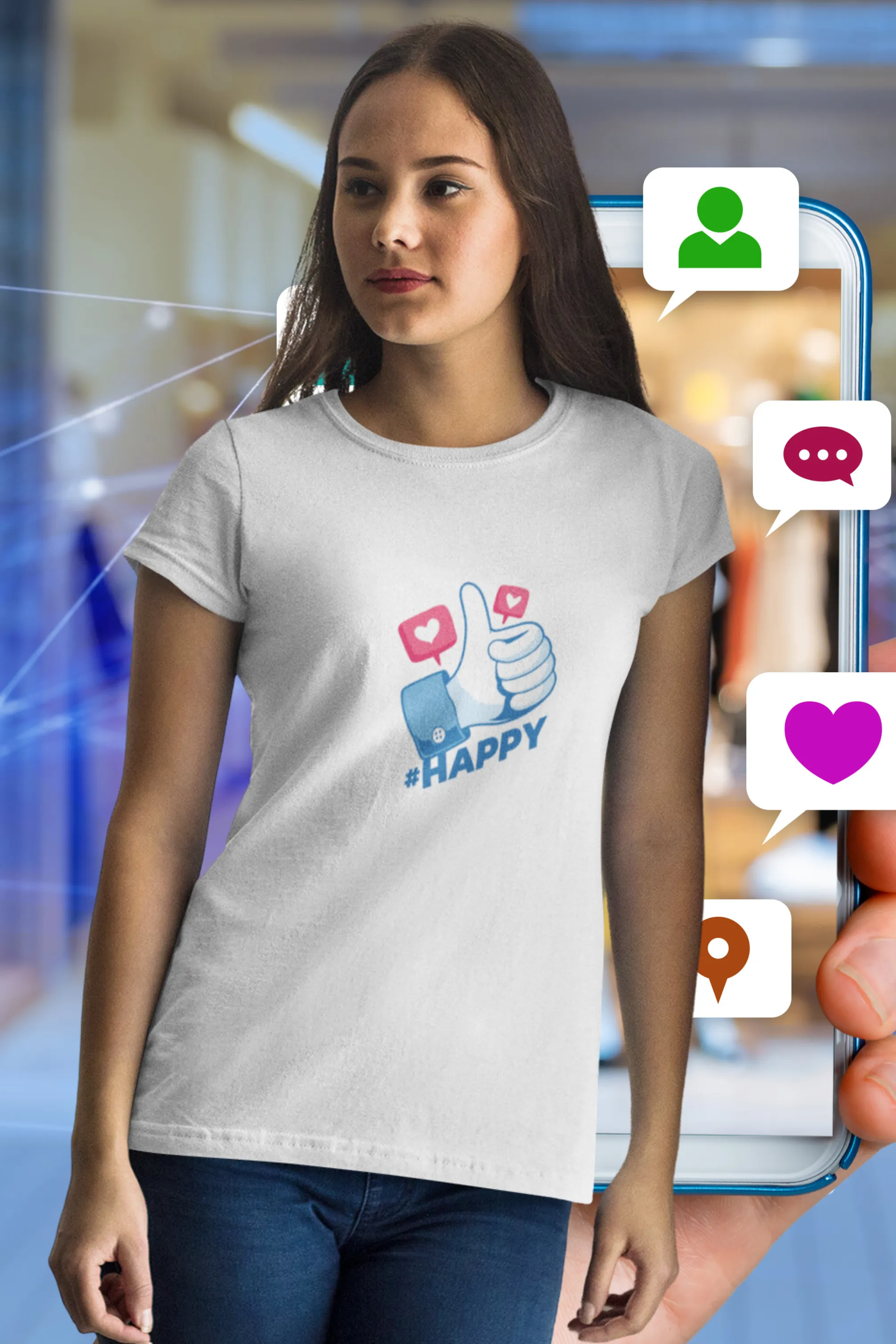 Like Printed T-shirt for women