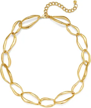LILIE&WHITE Gold Necklaces For Women Chunky Necklaces Trendy Gold Link Chain Necklace Fashion Choker Necklace Women Jewelry Gift