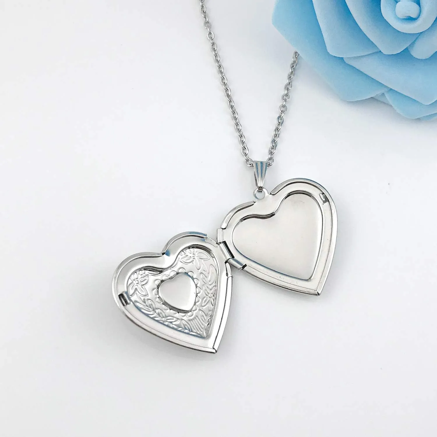 Locket Necklace That Holds Pictures Birthstone Lockets for Women Photo Locket