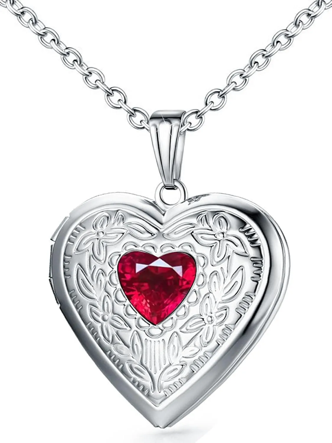 Locket Necklace That Holds Pictures Birthstone Lockets for Women Photo Locket