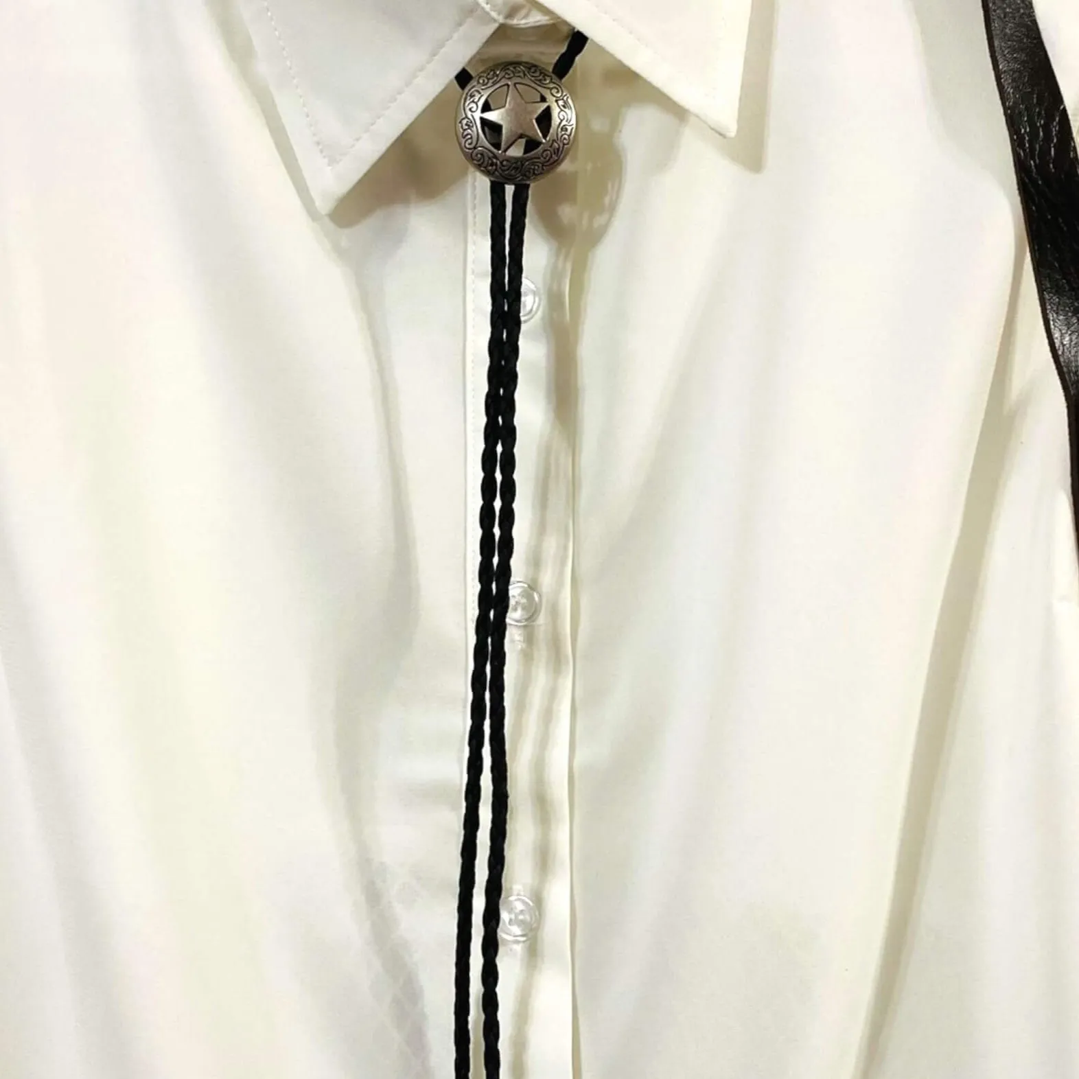 Long Lone Star Bolo Tie
