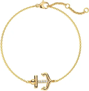 LOYATA Dainty Ankle Bracelet,14K Gold Plated Tiny Bead Anklet Dainty White Cubic Zirconia Cross Tassel Foot Chain Cute Lucky Moon Evil Eye Foot Jewelry Boho Anklets for Women