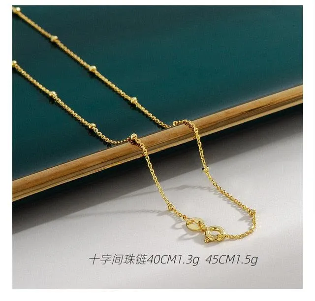 Luminous Aura: 18K Gold Plated Statement Necklaces