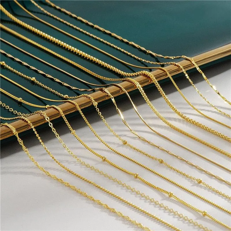 Luminous Aura: 18K Gold Plated Statement Necklaces