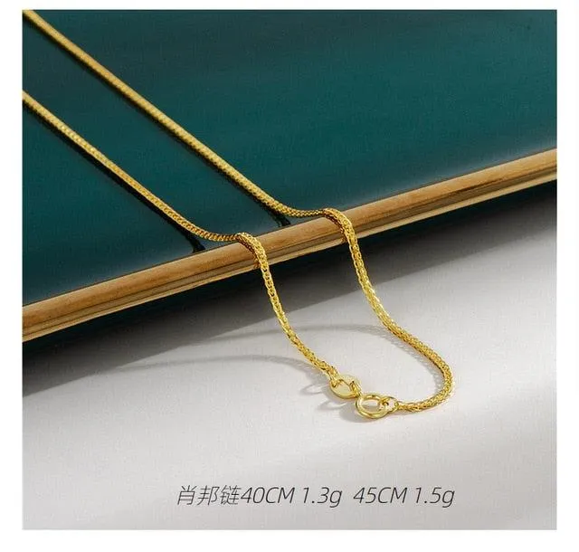 Luminous Aura: 18K Gold Plated Statement Necklaces