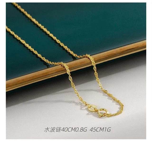 Luminous Aura: 18K Gold Plated Statement Necklaces