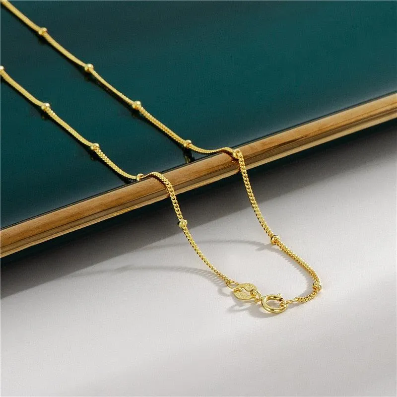 Luminous Aura: 18K Gold Plated Statement Necklaces