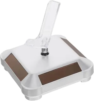 Luxshiny Solar-powered Multi-function Display Stand Rotating Base 360 Watch Holder for Baubles Earrings